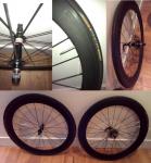Paires de roues carbone58 (1455g) 490 